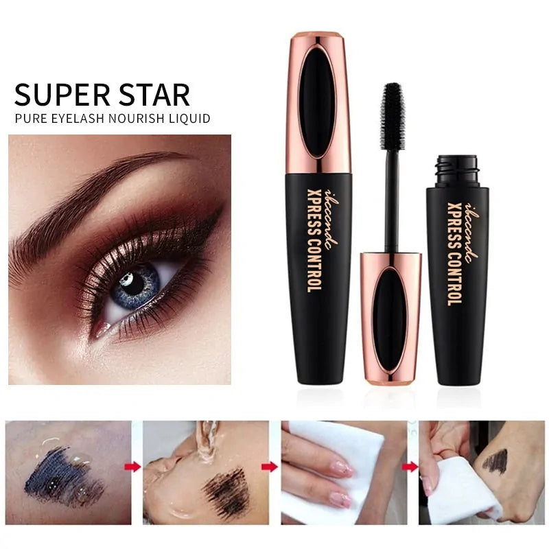 4D Silk Fiber Waterproof Mascara for Eyelashes