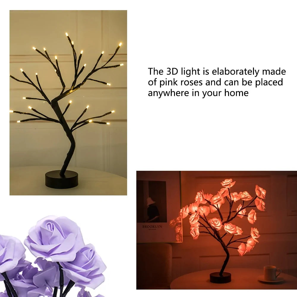 LED Flower Table Lamp