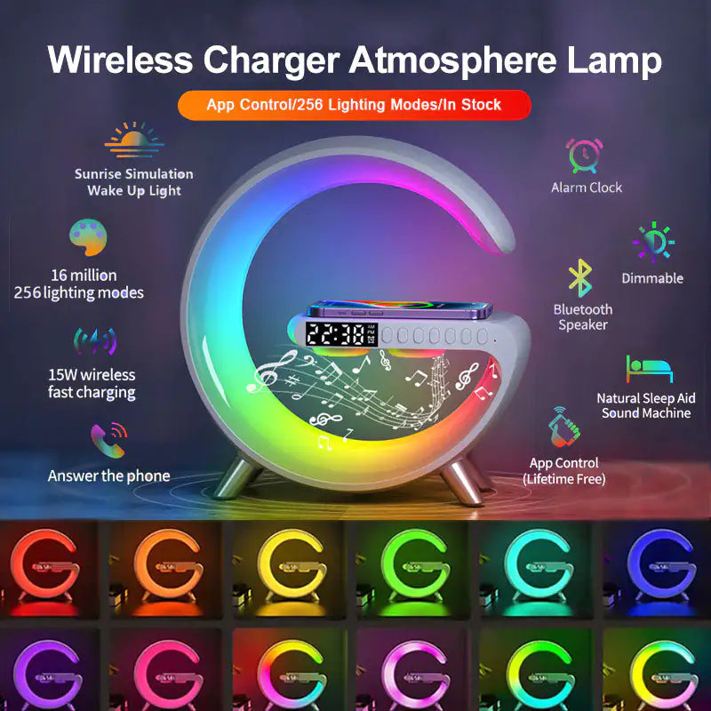 Speaker Wireless Charger Lamp